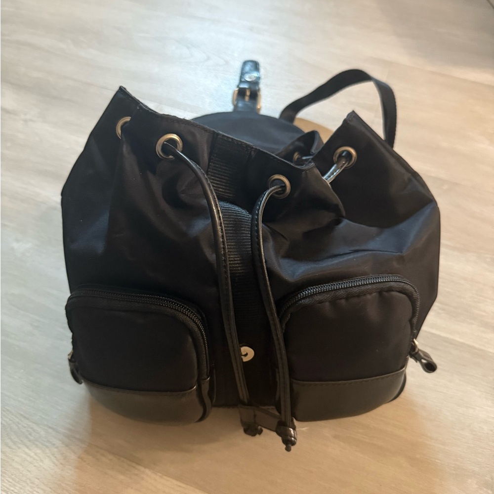 Nine West Black Nylon Backpack